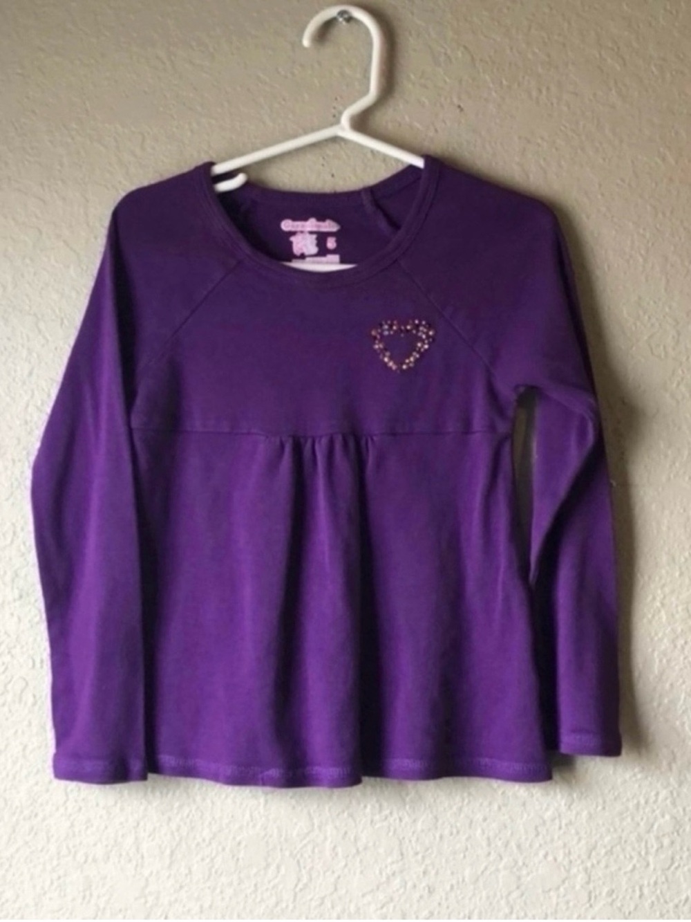Garanimals Shirt Vintage Y2K Dark Purple Long Sleeve Shirt Casual Top Girls Sz 5